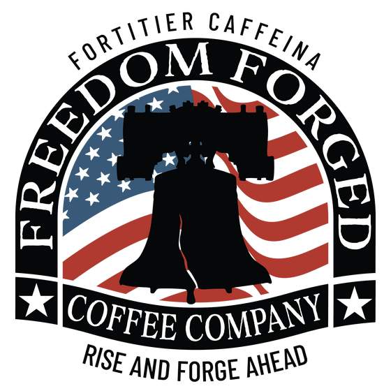 Freedom Forged Coffee Company Logo with transparent background.